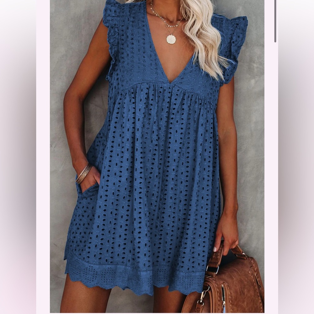 Mustard Seed Eyelet Dress